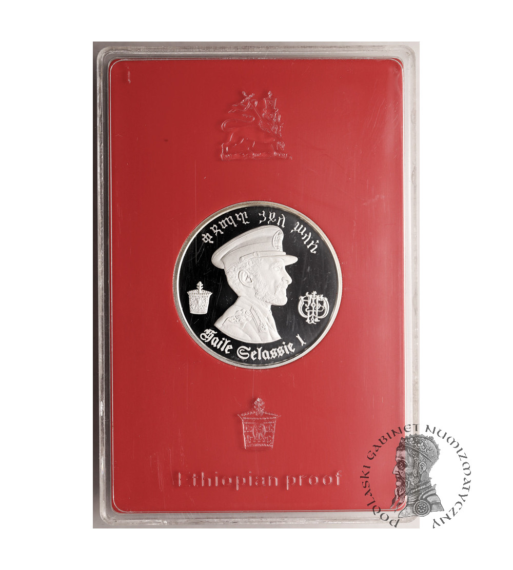 Etiopia. 5 dolarów 1972, 80 urodziny Haile Selassie I - Proof