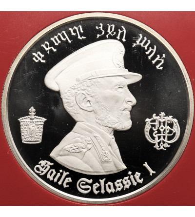 Etiopia. 5 dolarów 1972, 80 urodziny Haile Selassie I - Proof