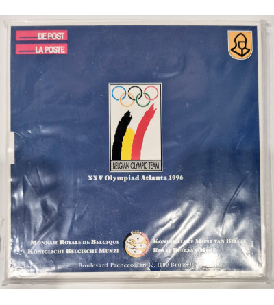 Belgia. Menniczy Zestaw Rocznikowy 1996, zestaw monet Królewskiej Mennicy Belgijskiej z okazji XXV Igrzysk Olimpijskich w Atlancie