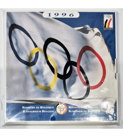 Belgia. Menniczy Zestaw Rocznikowy 1996, zestaw monet Królewskiej Mennicy Belgijskiej z okazji XXV Igrzysk Olimpijskich w Atlancie