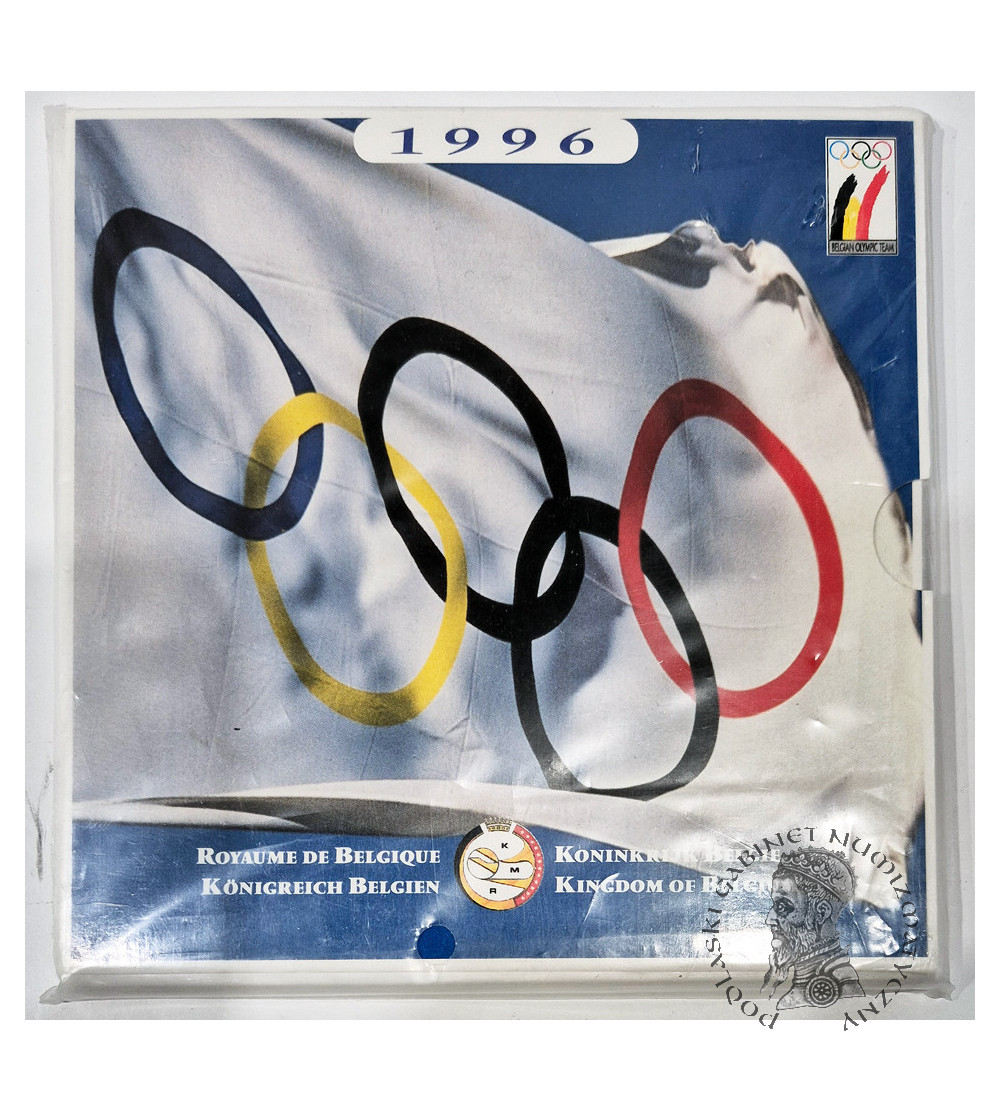 Belgia. Menniczy Zestaw Rocznikowy 1996, zestaw monet Królewskiej Mennicy Belgijskiej z okazji XXV Igrzysk Olimpijskich w Atlancie