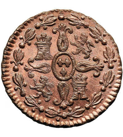 Hiszpania, Segowia, Ferdynand VII (1808 - 1833). 2 Maravedis 1830
