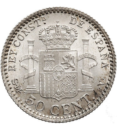 Hiszpania, Alfonso XIII (1886 - 1931). 50 Centimos 1904 (04) SM V, Madryt