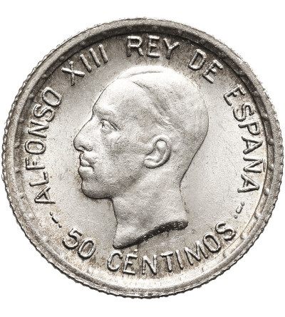 Hiszpania, Alfonso XIII (1886 - 1931). 50 Centimos 1926 PC-S