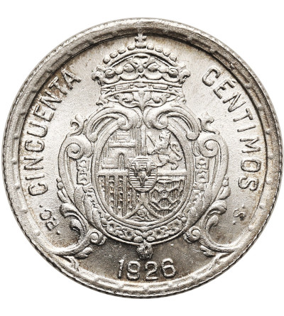 Hiszpania, Alfonso XIII (1886 - 1931). 50 Centimos 1926 PC-S