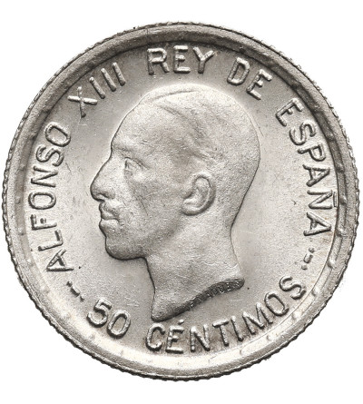 Hiszpania, Alfonso XIII (1886 - 1931). 50 Centimos 1926 PC-S