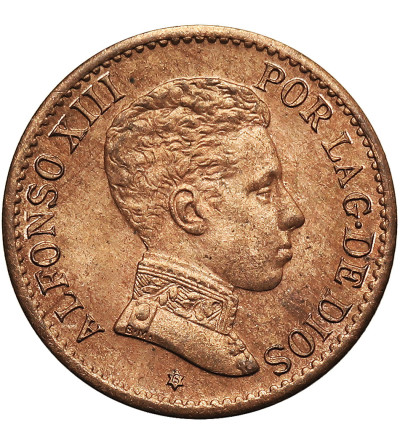 Hiszpania, Alfonso XIII (1886-1931). 1 Centimo 1906 (6), SL-V