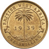 British West Africa, George VI (1936 - 1952). 1 Shilling 1939