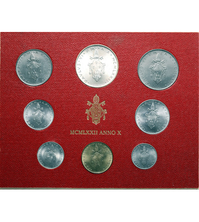 Vatican. Official Annual Set, 1972 AN X (10th year of the pontificate), Paul VI (1963 - 1978)