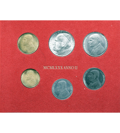 Vatican. Official Annual Set, 1980 AN II (2nd year of the pontificate), John Paul II 1978 - 2005