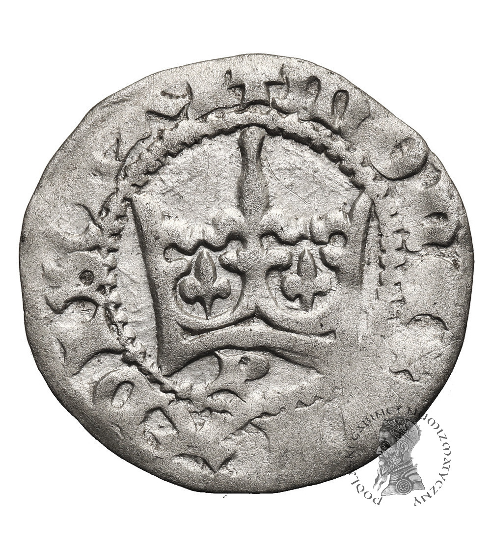 Poland. Ladislaus Jagiello, 1386-1434. Half Grosz ND (c. 1394-1395), Krakow Mint - letter P under the crown