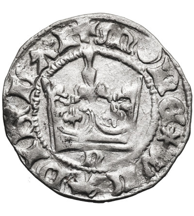Poland. Ladislaus Jagiello, 1386-1434. Half Grosz no date, type 2, (c. 1396-1398), Krakow Mint - letter N under the crown