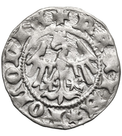 Poland. Ladislaus Jagiello, 1386-1434. Half Grosz no date, type 2, (c. 1396-1398), Krakow Mint - letter N under the crown