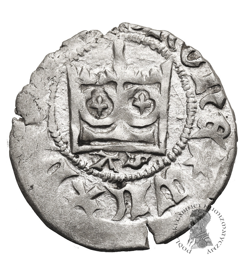 Poland. Ladislaus Jagiello, 1386-1434. Half Grosz no date, type 4, (c. 1399-1402), Krakow Mint - letter AS under the crown