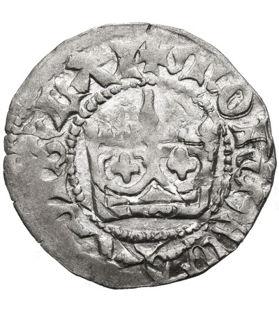 Poland. Ladislaus Jagiello, 1386-1434. Half Grosz no date, type 7, (c. 1406-1407), Krakow Mint - without the mint mark under the crown