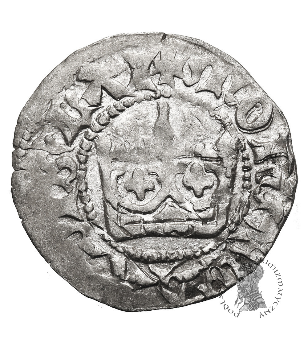 Poland. Ladislaus Jagiello, 1386-1434. Half Grosz no date, type 7, (c. 1406-1407), Krakow Mint - without the mint mark under the crown