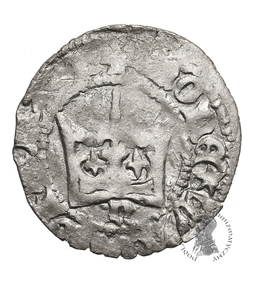 Poland. Ladislaus Jagiello, 1386-1434. Half Grosz no date, type 2, (c. 1396-1398), Krakow Mint - letter N under the crown