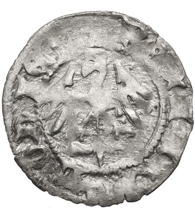 Poland. Ladislaus Jagiello, 1386-1434. Half Grosz no date, type 2, (c. 1396-1398), Krakow Mint - letter N under the crown