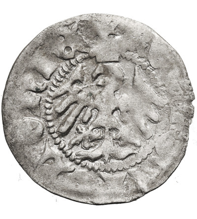 Poland. Ladislaus Jagiello, 1386-1434. Half Grosz no date, type 4, (c. 1403), Krakow Mint - letter A under the crown