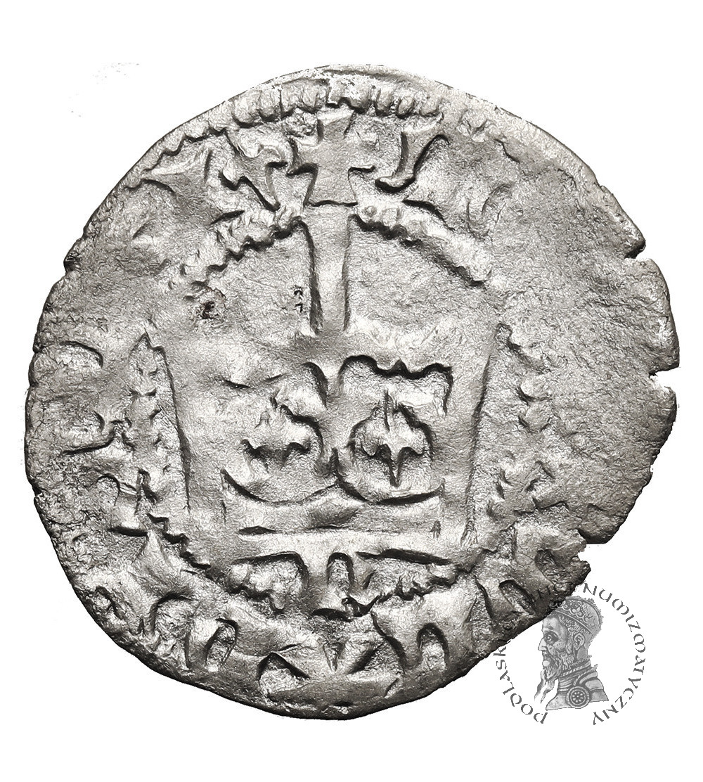 Poland. Ladislaus Jagiello, 1386-1434. Half Grosz no date, type 2, (c. 1396-1398), Krakow Mint - letter N under the crown