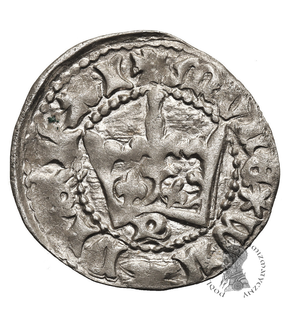 Poland. Ladislaus Jagiello, 1386-1434. Half Grosz ND (c. 1394-1395), Krakow Mint - letter P under the crown