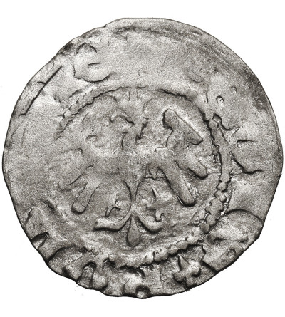 Poland. Ladislaus Jagiello, 1386-1434. Half Grosz no date, type 17, (c. 1412-1414), Krakow Mint - letter F‡ under the crown