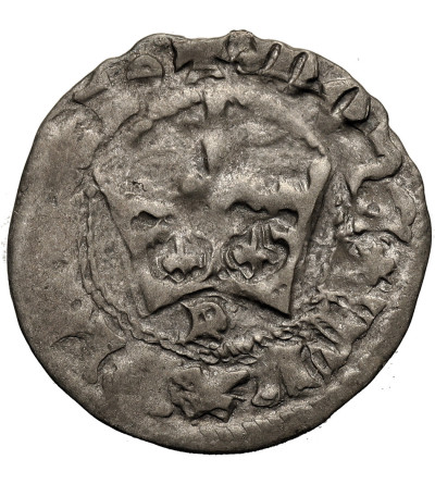 Poland. Ladislaus Jagiello, 1386-1434. Half Grosz ND (c. 1394-1395), Krakow Mint - letter P under the crown