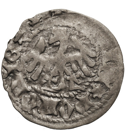 Poland. Ladislaus Jagiello, 1386-1434. Half Grosz ND (c. 1394-1395), Krakow Mint - letter P under the crown
