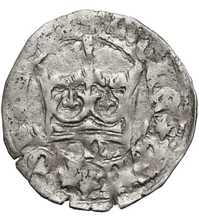 Poland. Ladislaus Jagiello, 1386-1434. Half Grosz no date, type 2, (c. 1396-1398), Krakow Mint - letter N under the crown
