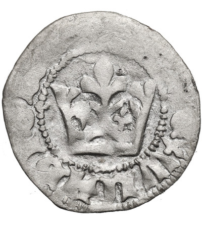 Poland. Ladislaus Jagiello, 1386-1434. Half Grosz no date, type 7, (c. 1406-1407), Krakow Mint - without the mint mark under the crown