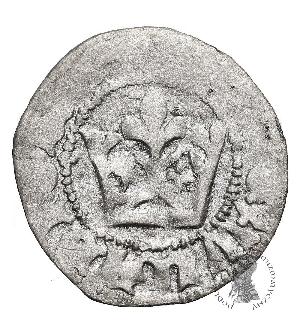 Poland. Ladislaus Jagiello, 1386-1434. Half Grosz no date, type 7, (c. 1406-1407), Krakow Mint - without the mint mark under the crown