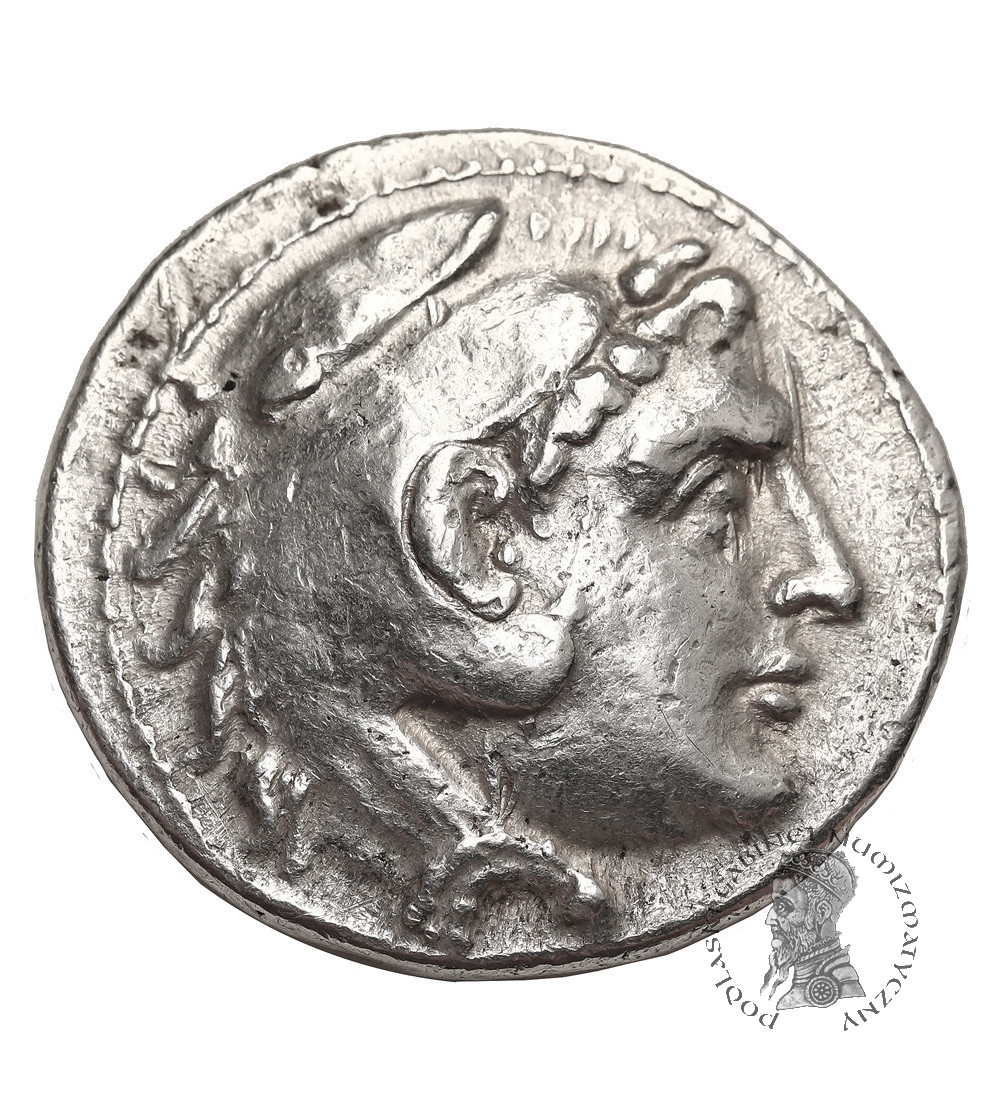 Antyczna Grecja. Macedonia / Fenicja. Aleksander III Wielki, 336-323 r. p.n.e. AR Tetradrachma, pośmiertna datowana CY 65 (195/4 r. p.n.e.), mennica Arados