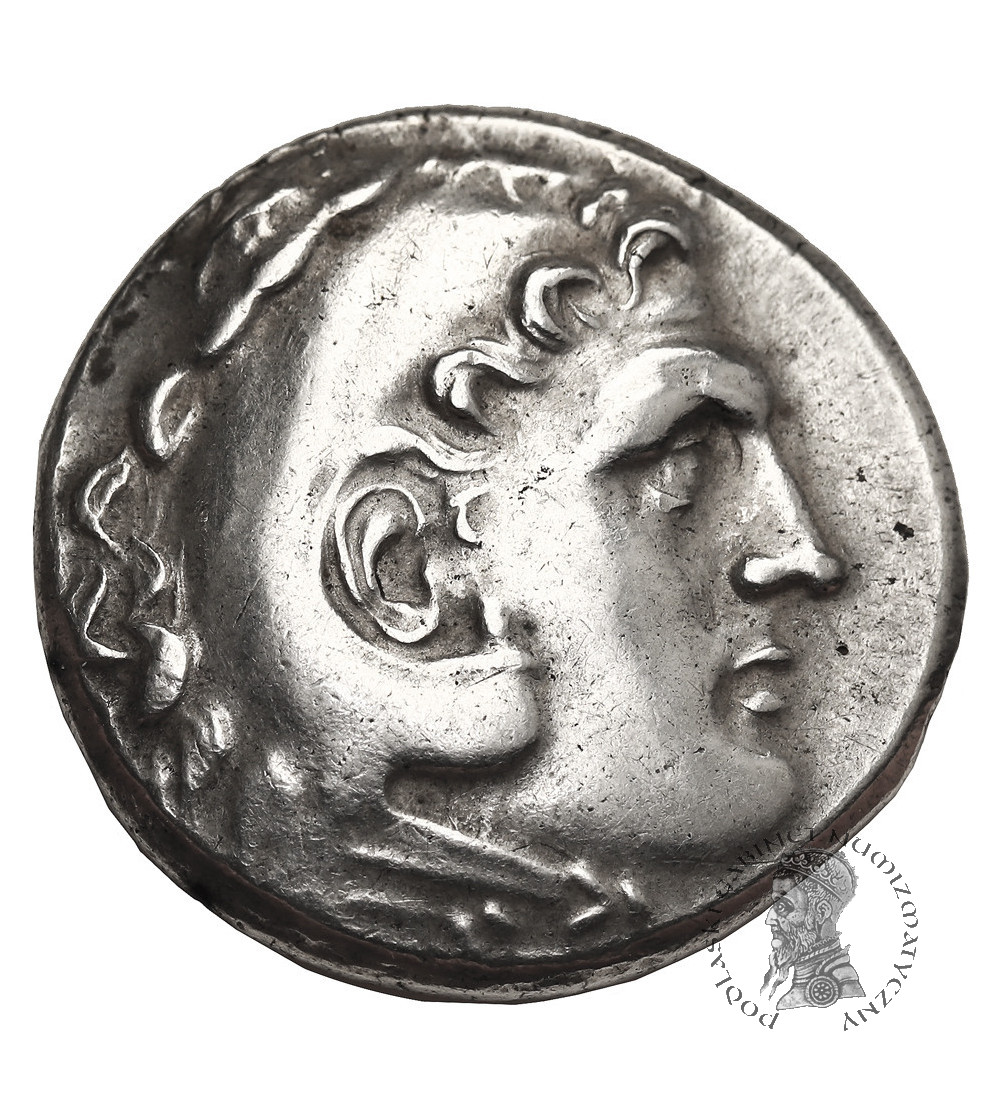 Antyczna Grecja. Macedonia. Aleksander III Wielki, 336-323 r. p.n.e. AR Tetradrachma, pośmiertna, datowana CY 20 (rok 193/2 r. p.n.e), mennica Aspendos