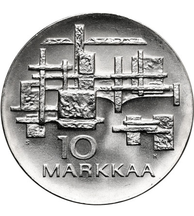 Finlandia. 10 marek (Markkaa) 1967, 50 Rocznica Zdobycia Niepodległości