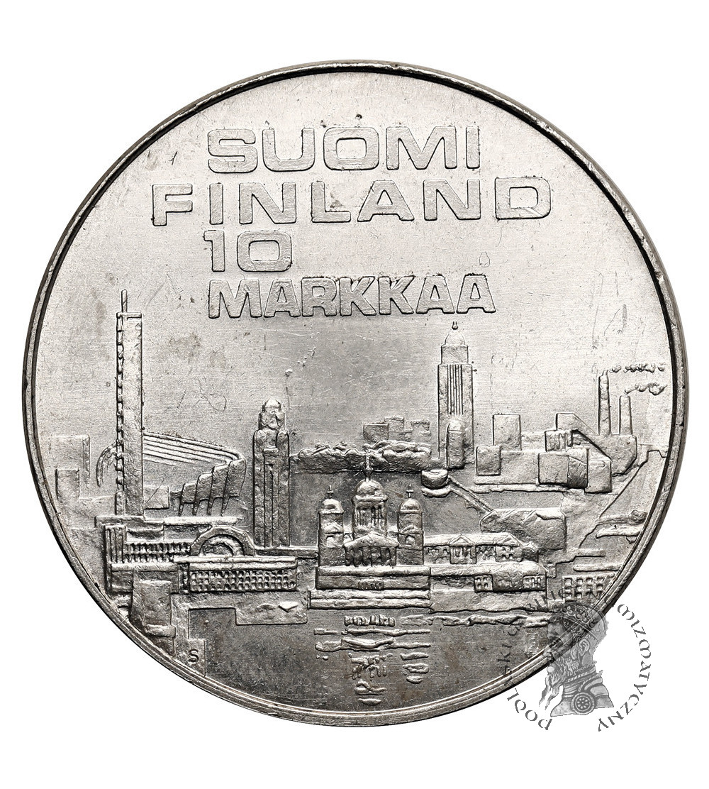 Finlandia. 10 marek (Markkaa) 1971 S-H, X Mistrzostwa Europy w Lekkoatletyce