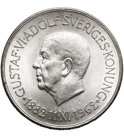 Szwecja, Gustaw VI Adolf (1950–1973). 5 koron (Kronor) 1962, 80 Rocznica Urodzin Gustawa VI Adolfa