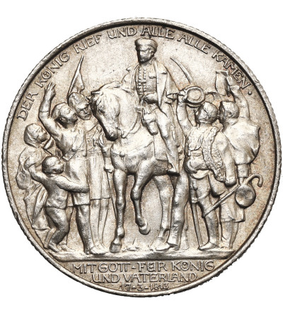 Niemcy, Prusy, Wilhelm II (1888–1918). 2 marki 1913, 100 rocznica przystąpienia Prus do wojny przeciwko Francji (17.03.1813)