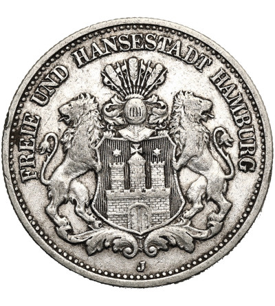 Niemcy, Wolne Miasto Hamburg. 2 marki 1906 J, Hamburg