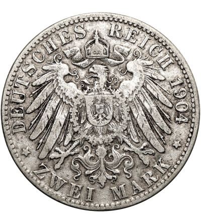 Niemcy, Wolne Miasto Hamburg. 2 marki 1904 J, Hamburg