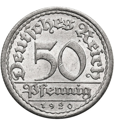 Germany, Weimar Republic (1918 - 1933). 50 Pfennigs 1920 A, Berlin