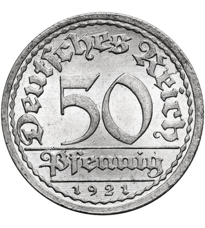 Germany, Weimar Republic (1918 - 1933). 50 Pfennigs 1921 A, Berlin