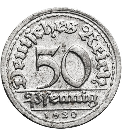 Germany, Weimar Republic (1918 - 1933). 50 Pfennigs 1920 D, Munich