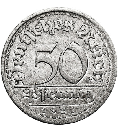 Niemcy, Republika Weimarska (1918 - 1933). 50 fenigów 1921 E, Muldenhütten