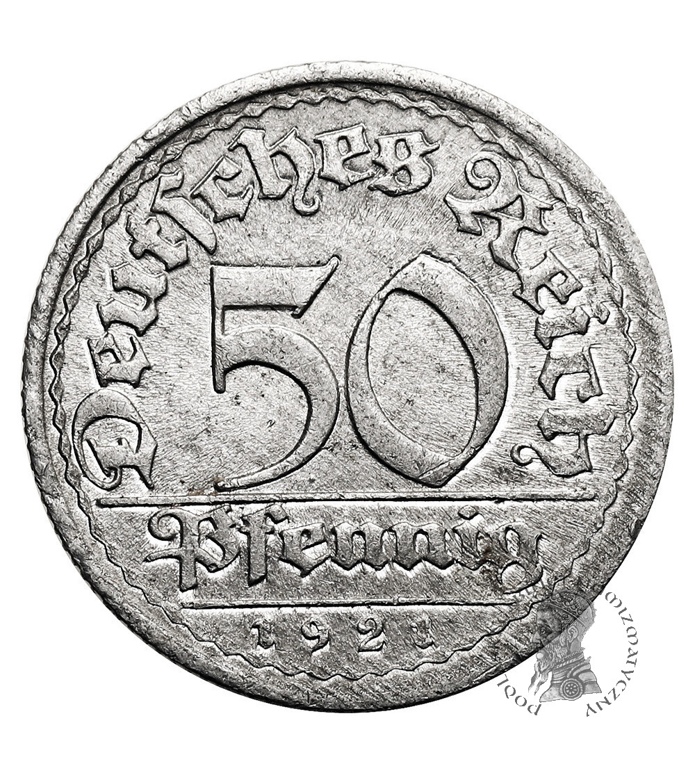 Germany, Weimar Republic (1918 - 1933). 50 Pfennigs 1921 E, Muldenhütten