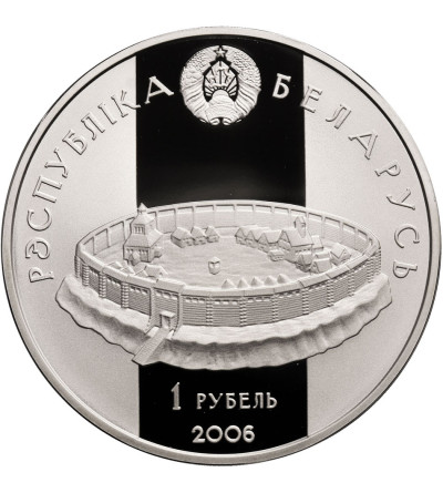 Białoruś. 1 rubel 2006, Rogwołod z Połocka i Rogneda - Prooflike