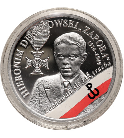 Poland. 10 Zlotys 2018, Hieronim Dekutowski ,,Zapora", series: “The Enduring Soldiers Accursed by the Communists”  - Proof