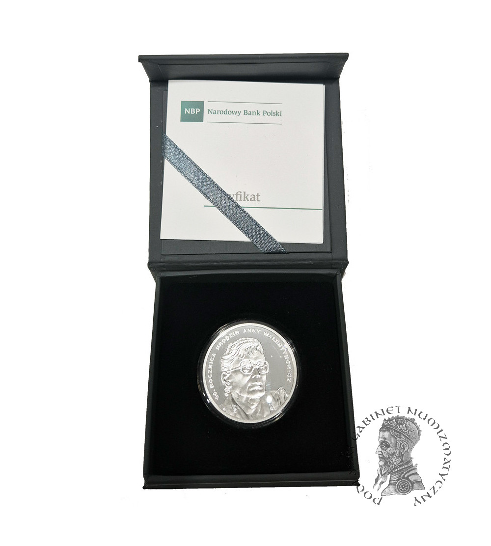 Polska. 10 złotych 2019, 90. rocznica urodzin Anny Walentynowicz - Proof