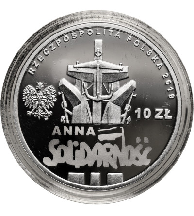 Poland. 10 Zlotys 2019, 90th anniversary of the birth of Anna Walentynowicz - Proof