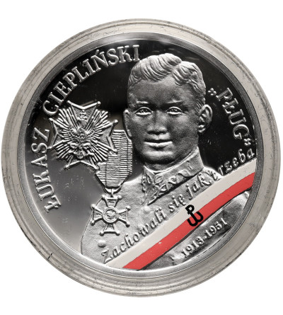 Poland. 10 Zlotys 2019, Łukasz Ciepliński ,,Pług", series: “The Enduring Soldiers Accursed by the Communists”  - Proof