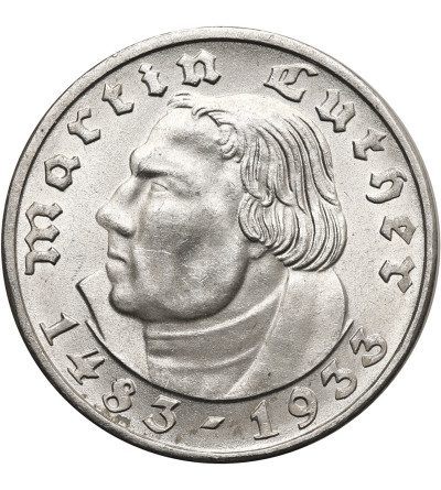 Niemcy, III Rzesza. 2 marki 1933 F, Martin Luther